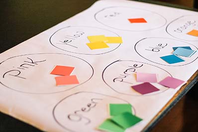 Reading Colors activity