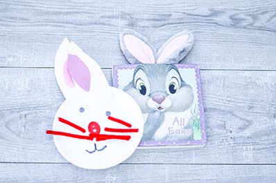 Paper plate bunny craft