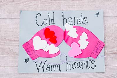 Cold hands warm hearts craft